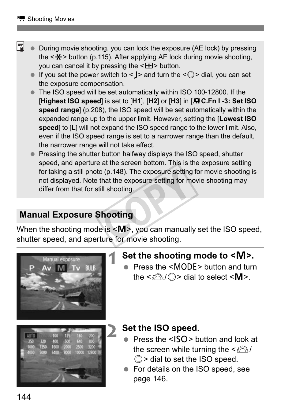 Cop y | Canon EOS 1D User Manual | Page 144 / 276