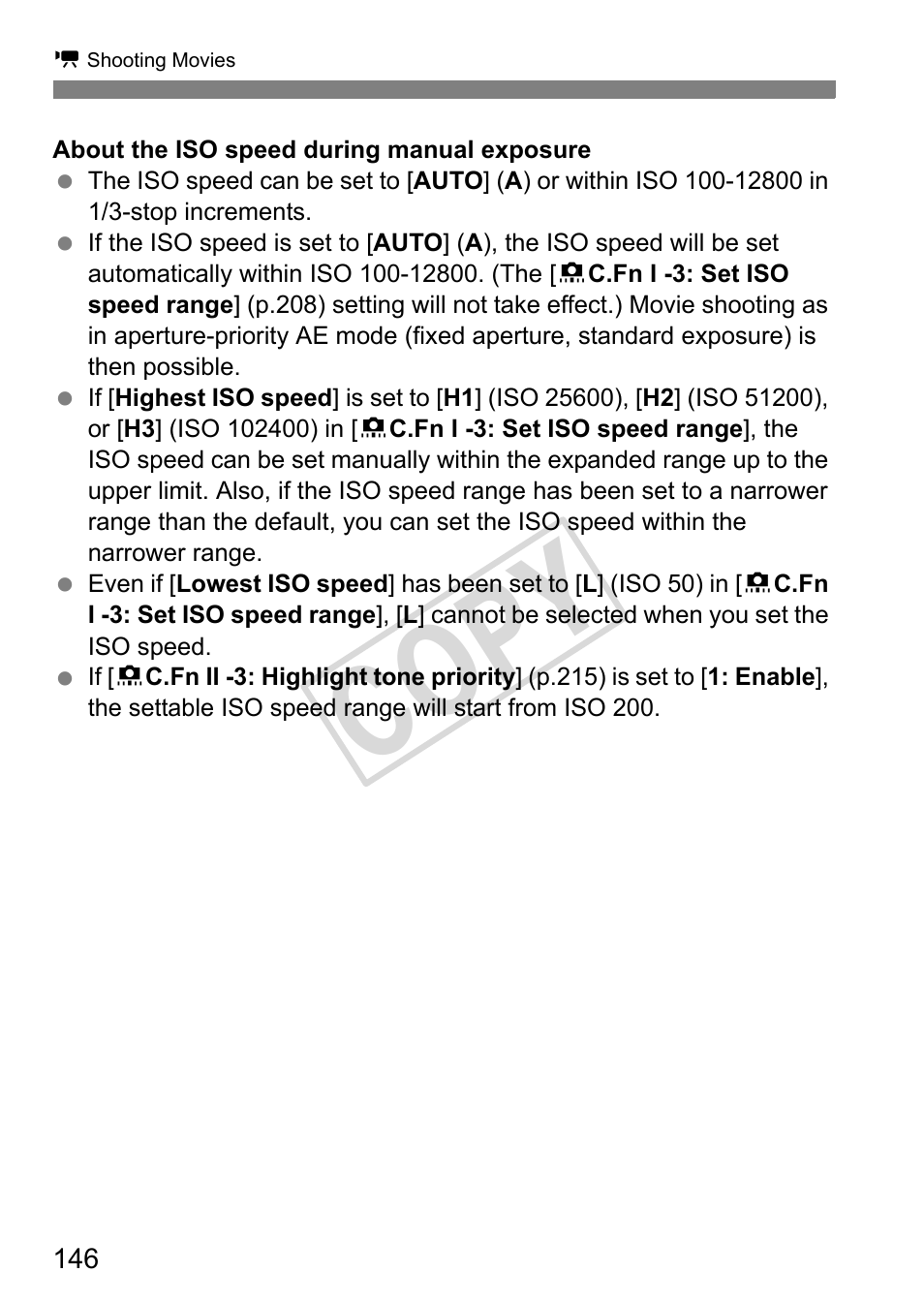 Cop y | Canon EOS 1D User Manual | Page 146 / 276