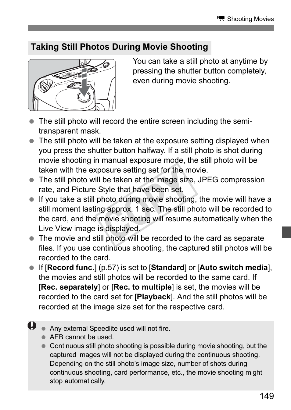 Cop y | Canon EOS 1D User Manual | Page 149 / 276