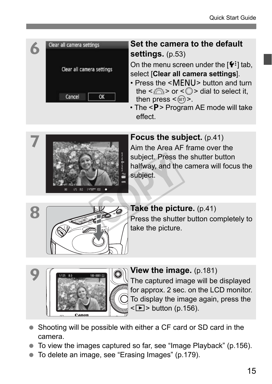 Cop y | Canon EOS 1D User Manual | Page 15 / 276