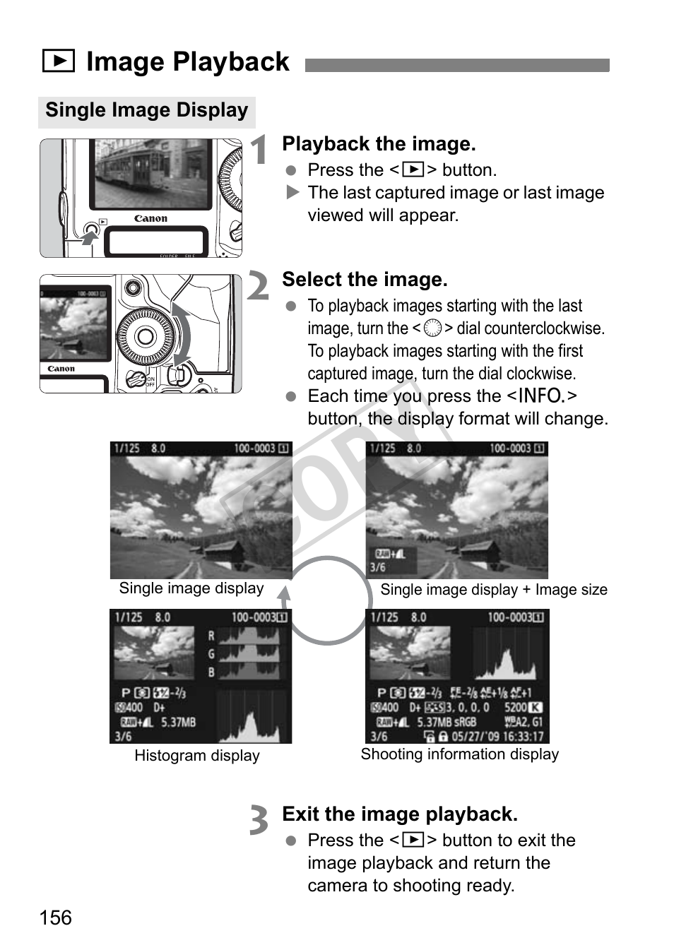 Cop y | Canon EOS 1D User Manual | Page 156 / 276