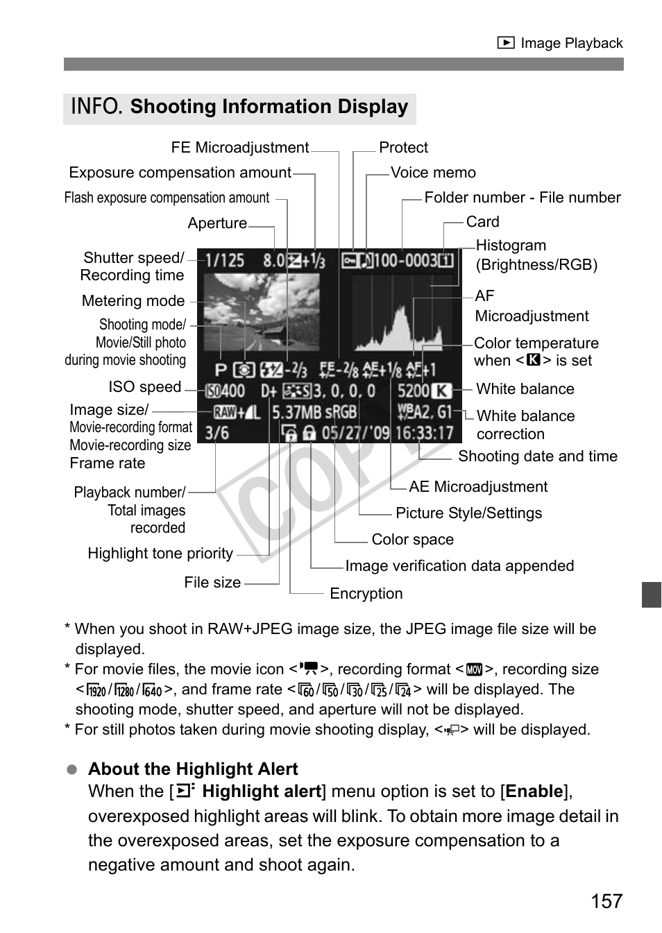 Cop y | Canon EOS 1D User Manual | Page 157 / 276