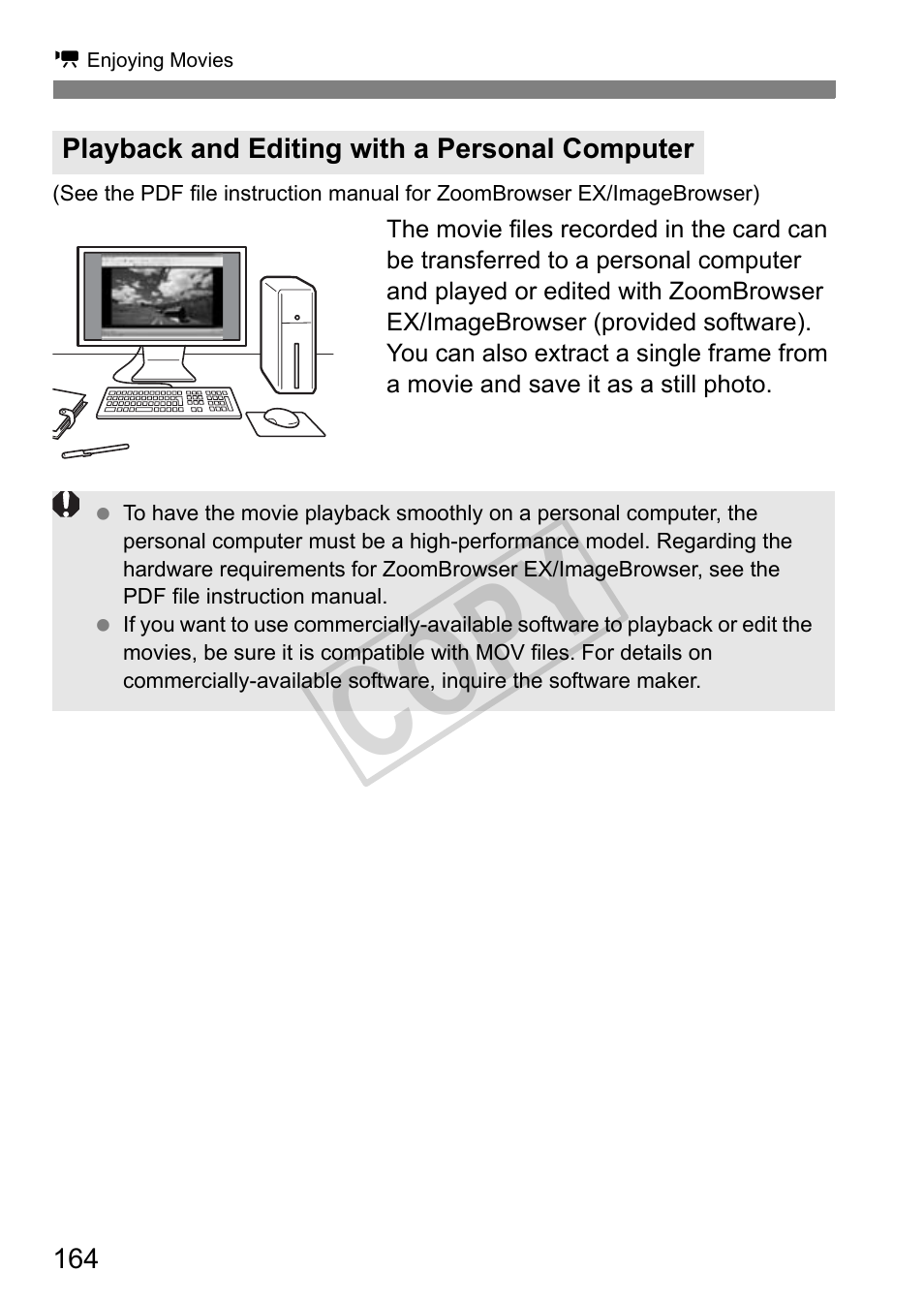 Cop y | Canon EOS 1D User Manual | Page 164 / 276