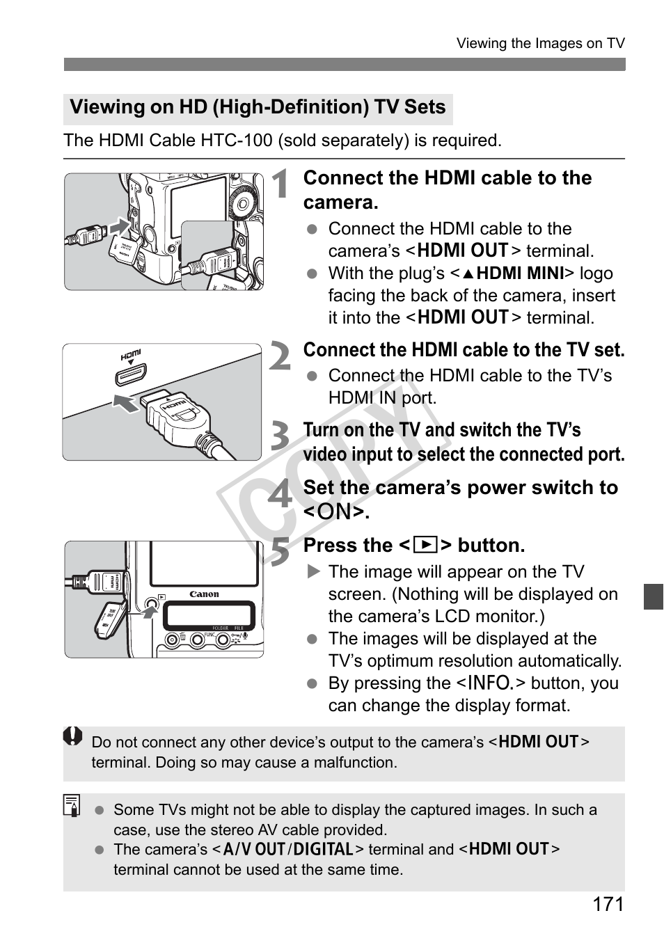 Cop y | Canon EOS 1D User Manual | Page 171 / 276