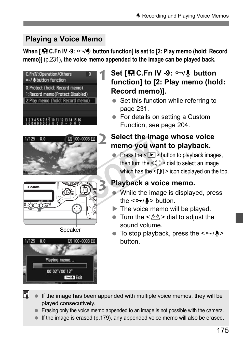Cop y | Canon EOS 1D User Manual | Page 175 / 276