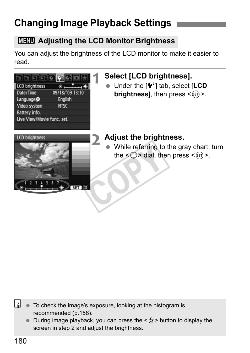 Cop y | Canon EOS 1D User Manual | Page 180 / 276