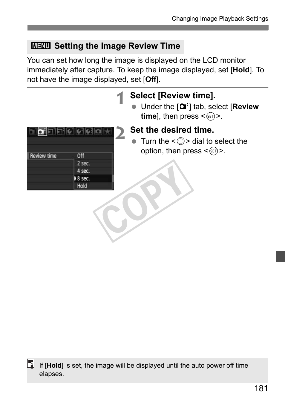 Cop y | Canon EOS 1D User Manual | Page 181 / 276