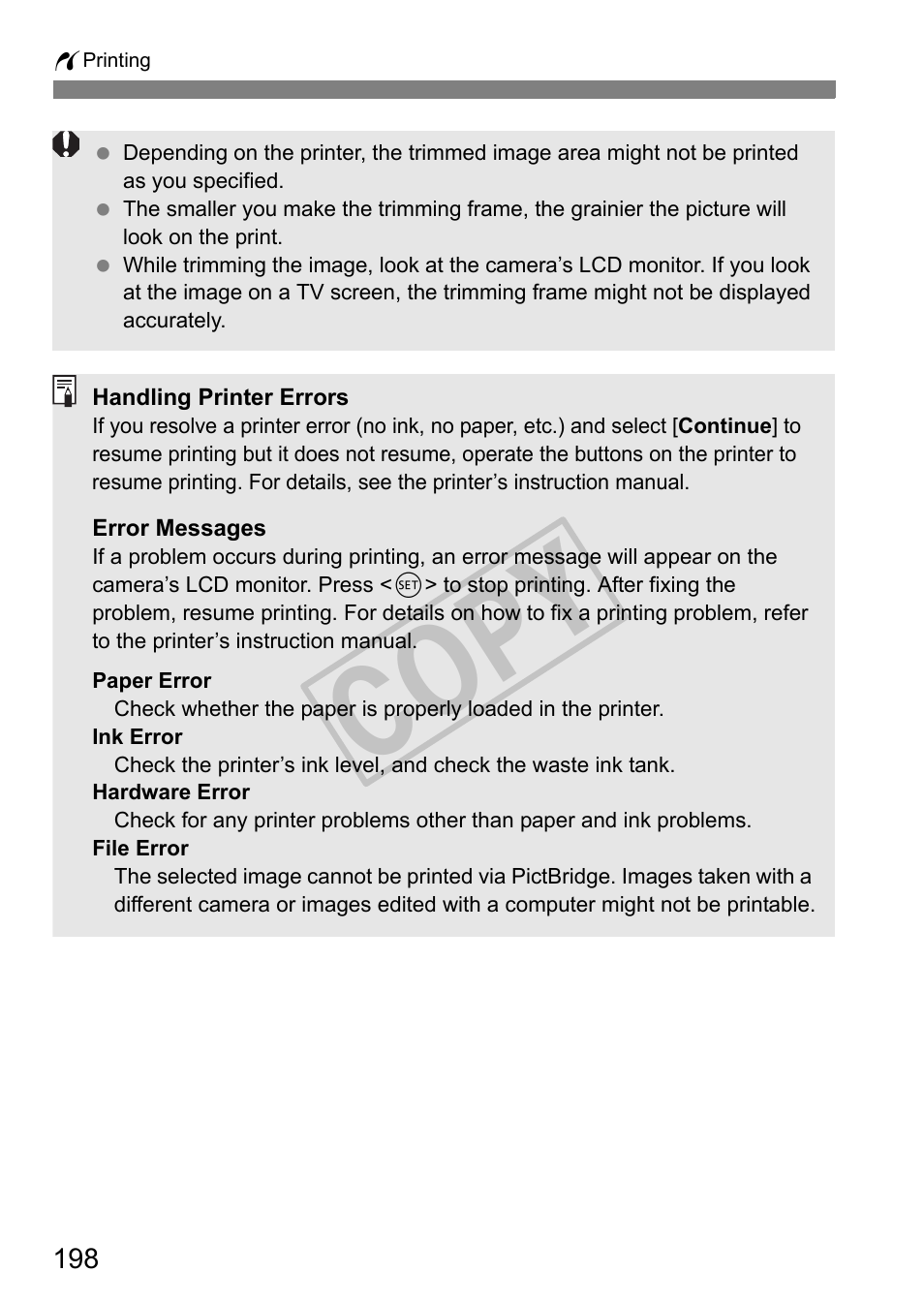 Cop y | Canon EOS 1D User Manual | Page 198 / 276