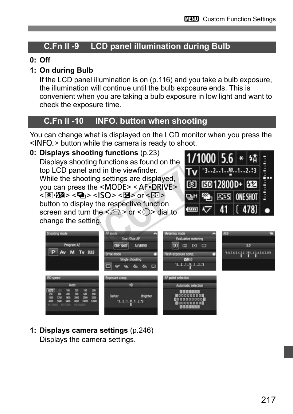 Cop y | Canon EOS 1D User Manual | Page 217 / 276