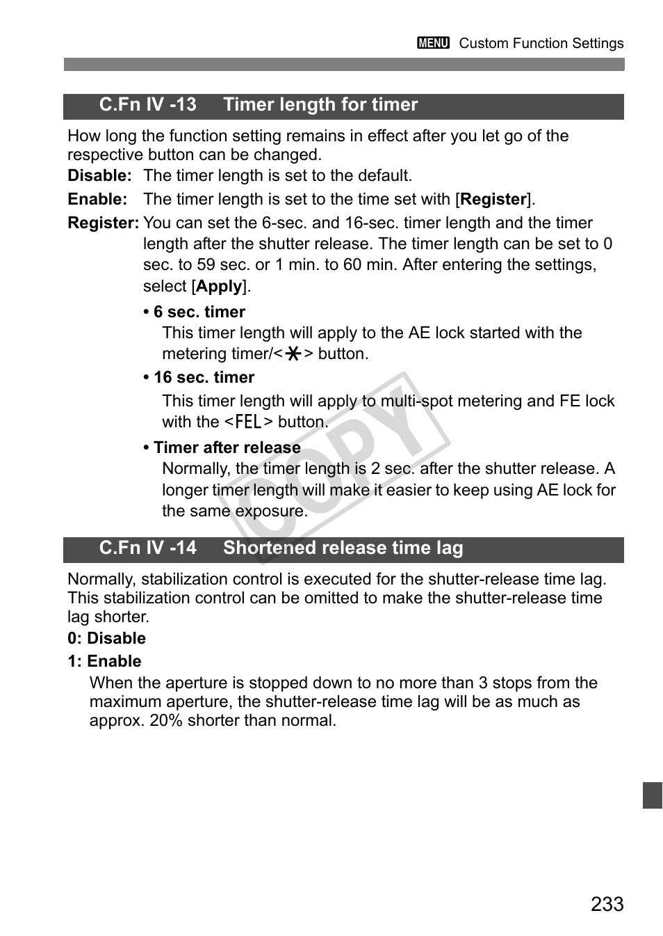 Cop y | Canon EOS 1D User Manual | Page 233 / 276