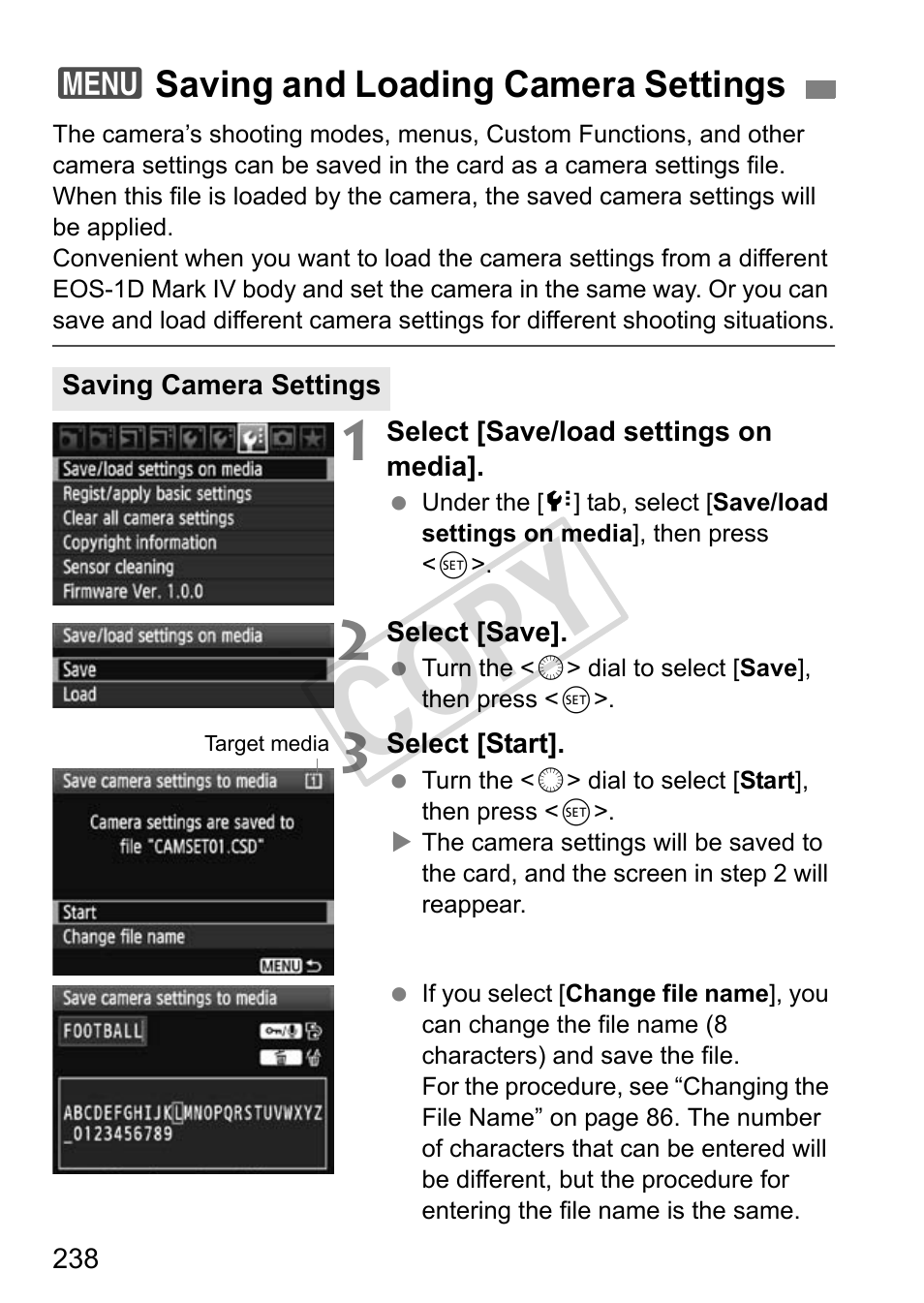 Cop y | Canon EOS 1D User Manual | Page 238 / 276