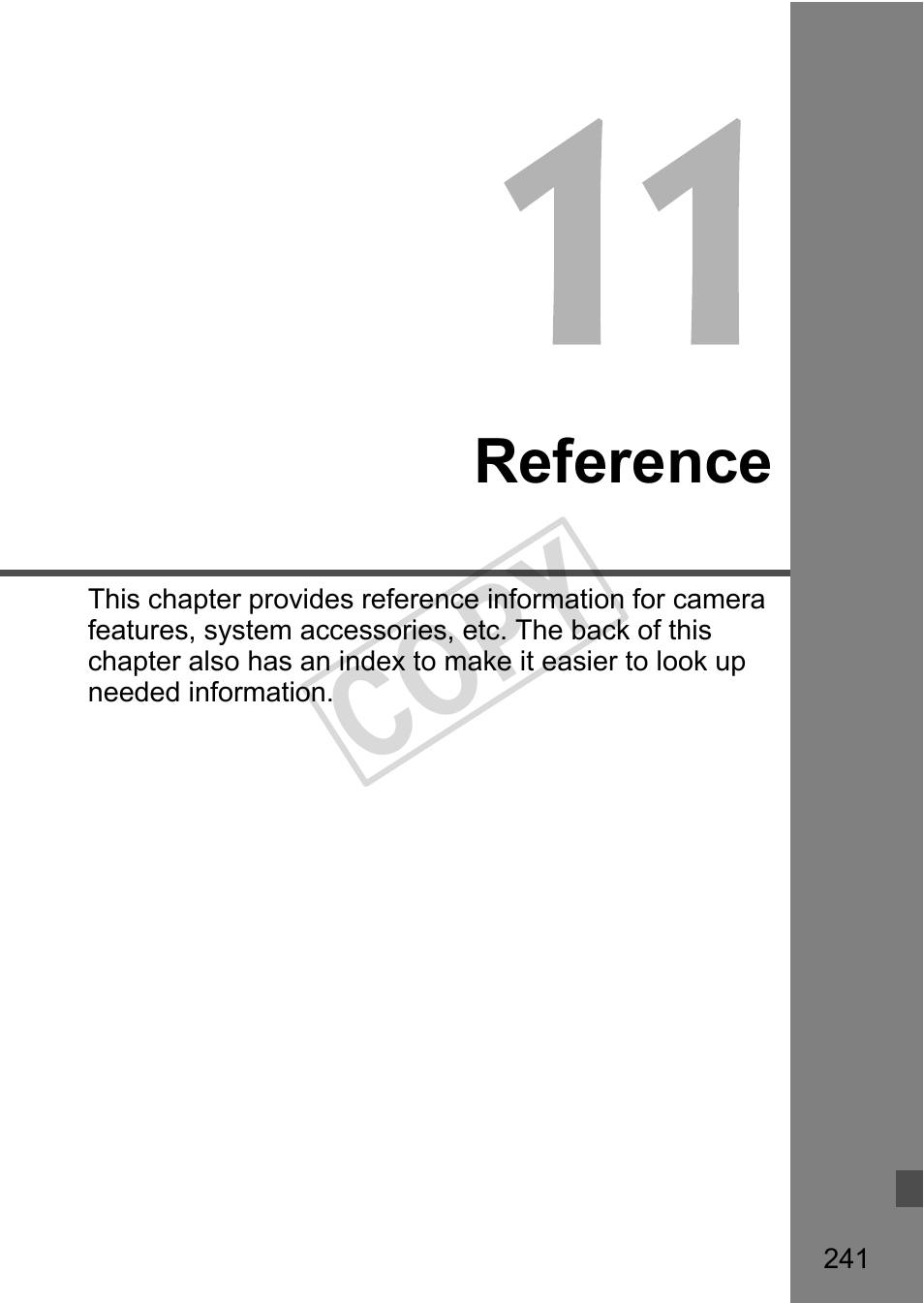 Cop y, Reference | Canon EOS 1D User Manual | Page 241 / 276