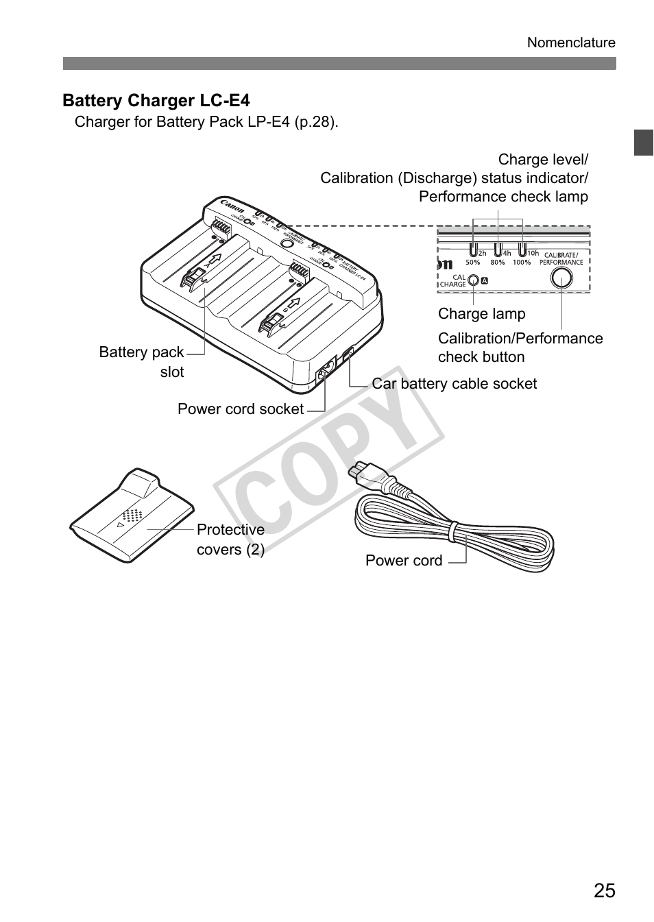 Cop y | Canon EOS 1D User Manual | Page 25 / 276