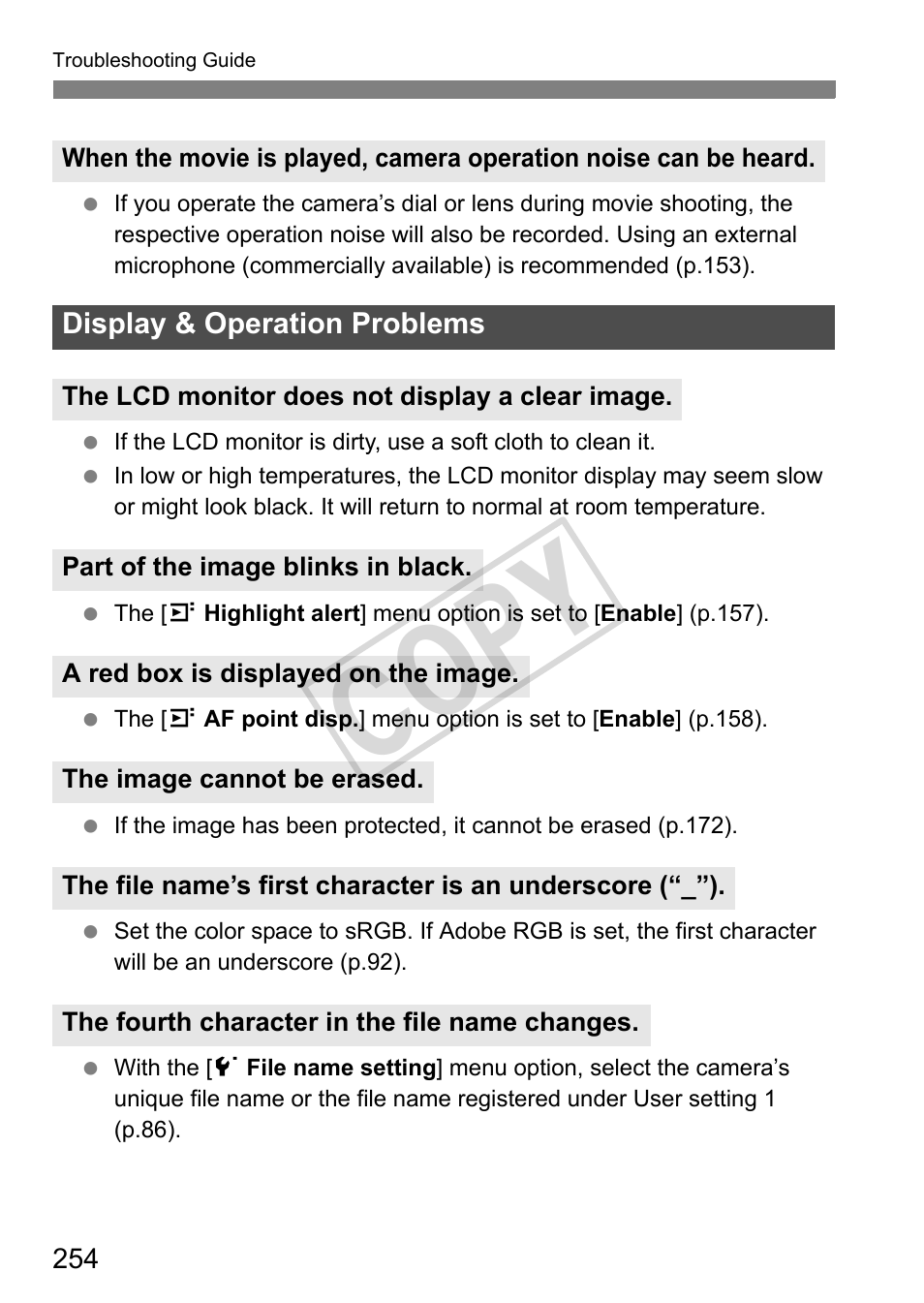 Cop y | Canon EOS 1D User Manual | Page 254 / 276