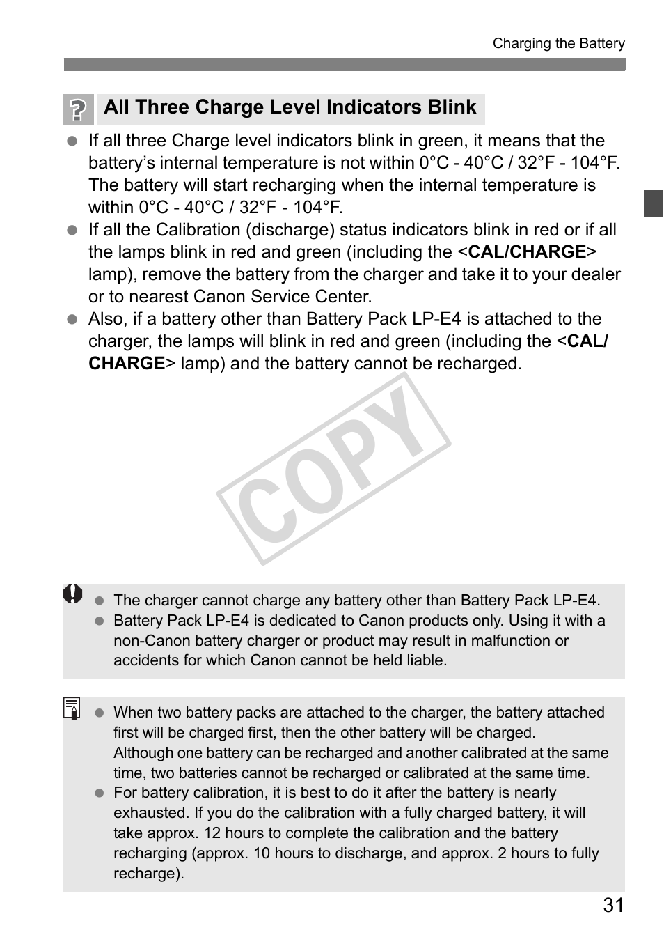 Cop y | Canon EOS 1D User Manual | Page 31 / 276