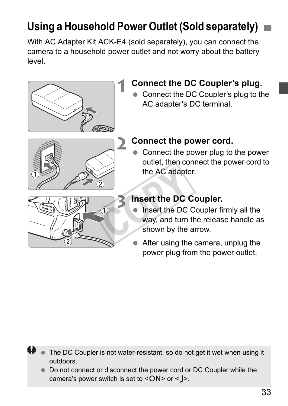 Cop y | Canon EOS 1D User Manual | Page 33 / 276