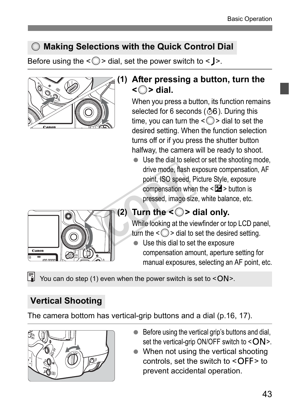 Cop y | Canon EOS 1D User Manual | Page 43 / 276