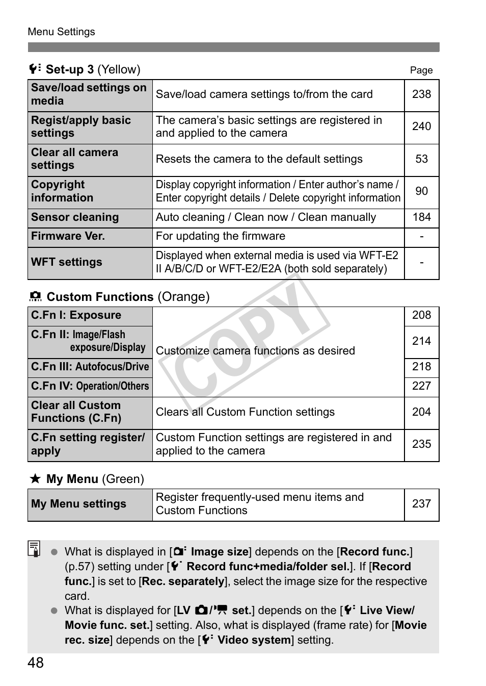 Cop y | Canon EOS 1D User Manual | Page 48 / 276