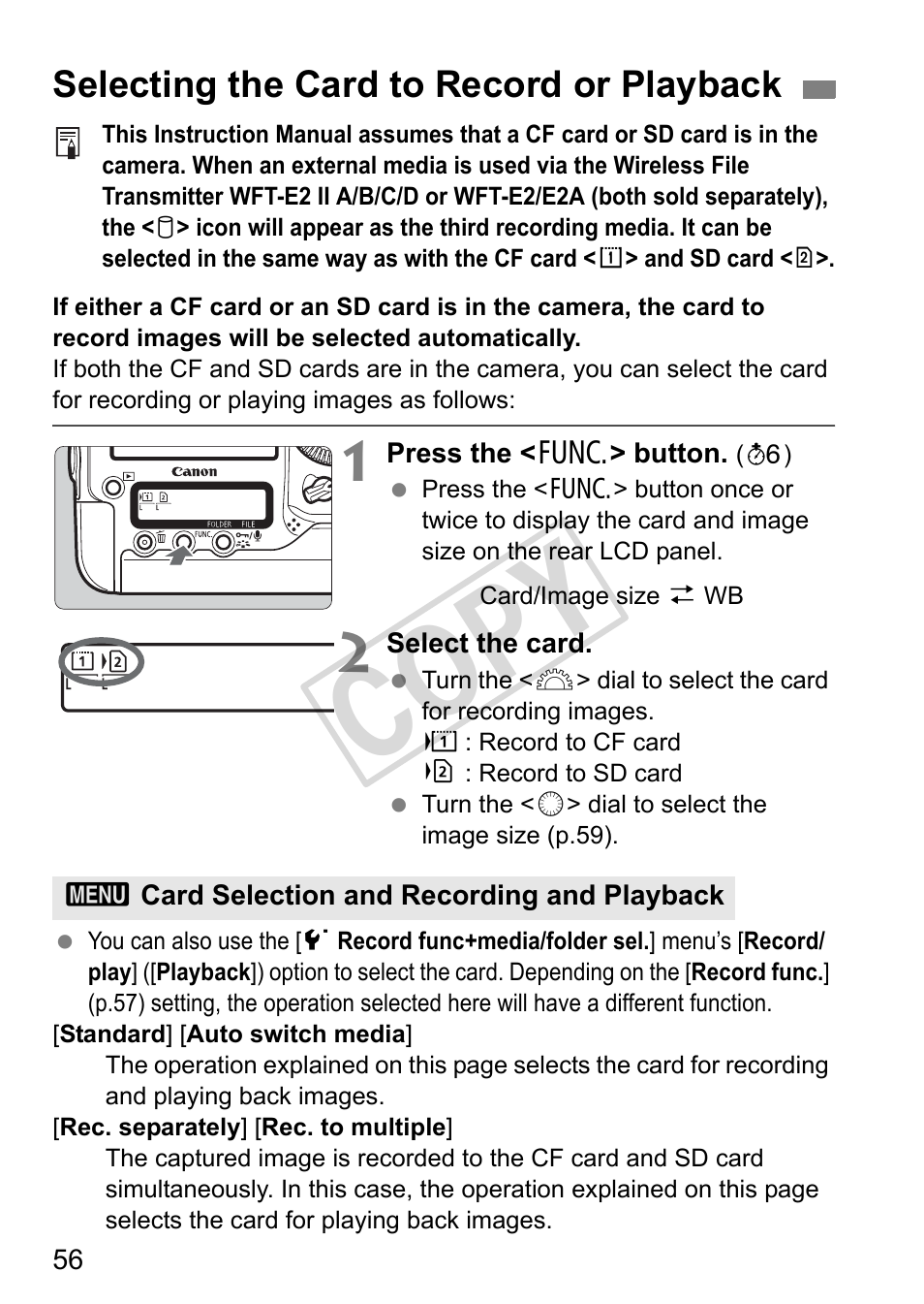 Cop y | Canon EOS 1D User Manual | Page 56 / 276