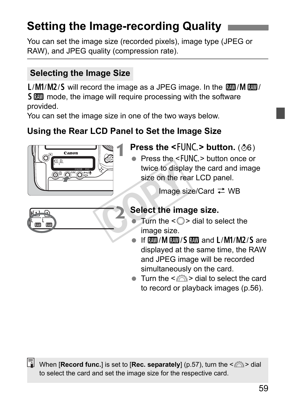 Cop y | Canon EOS 1D User Manual | Page 59 / 276
