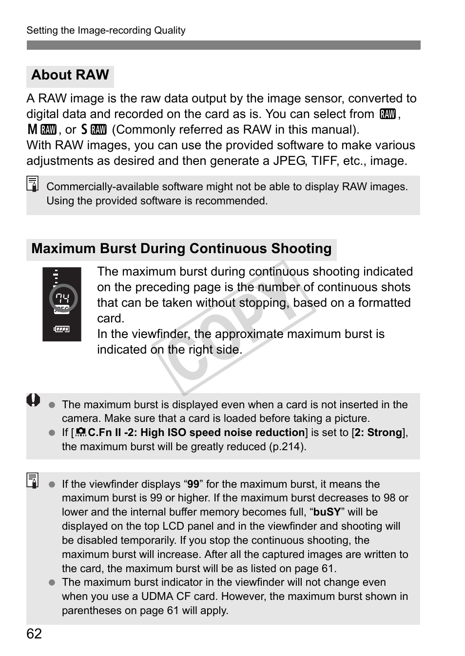 Cop y | Canon EOS 1D User Manual | Page 62 / 276