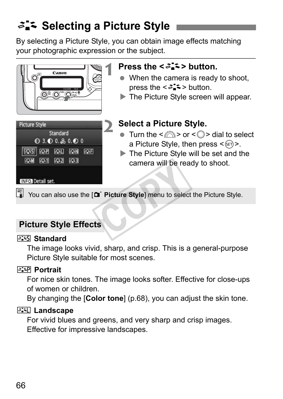 Cop y | Canon EOS 1D User Manual | Page 66 / 276