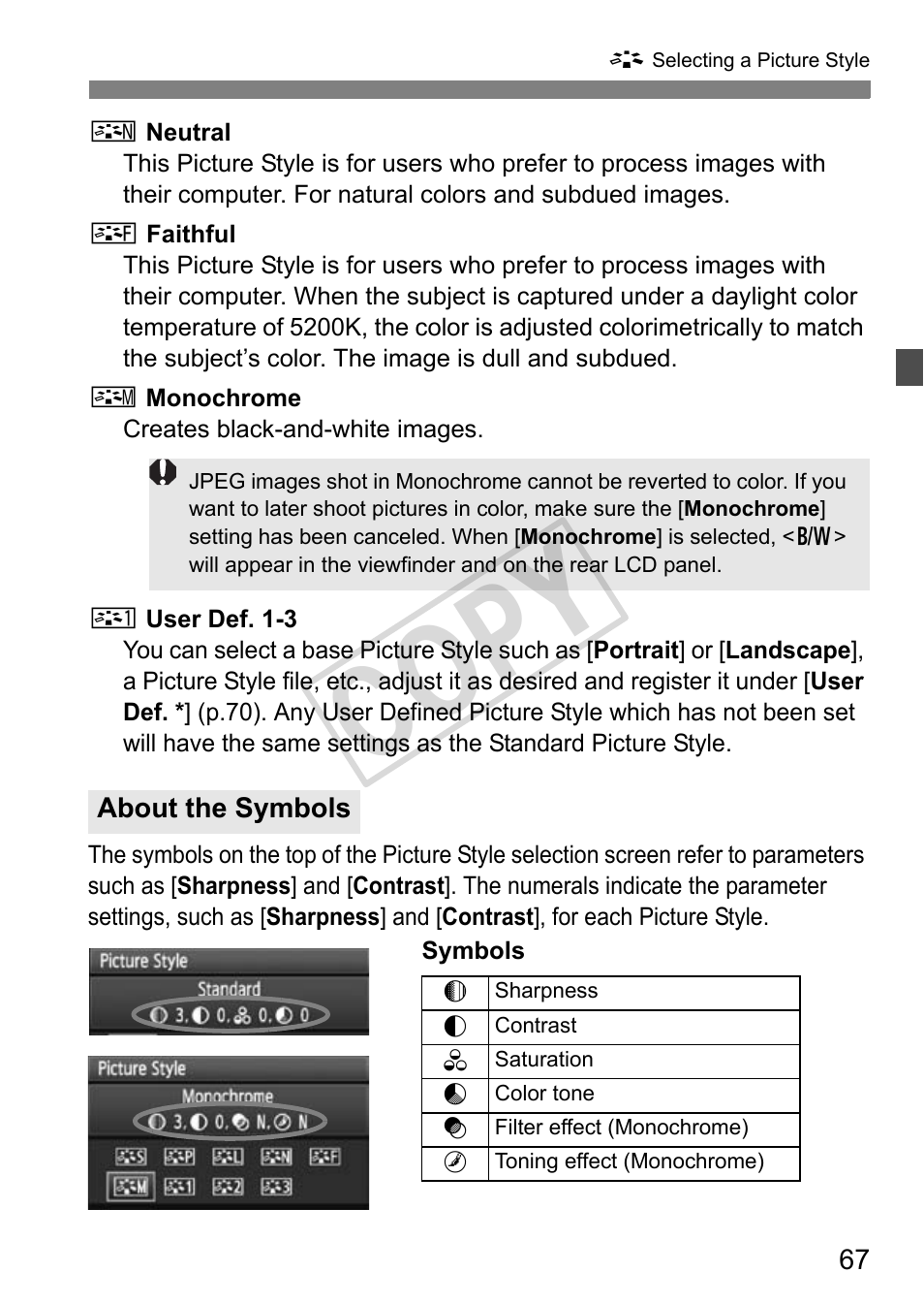 Cop y | Canon EOS 1D User Manual | Page 67 / 276
