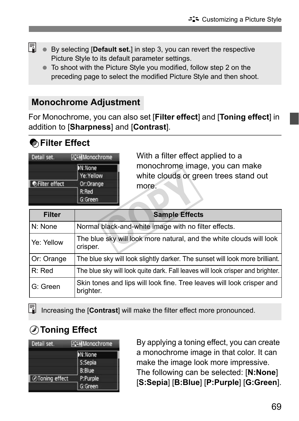 Cop y | Canon EOS 1D User Manual | Page 69 / 276