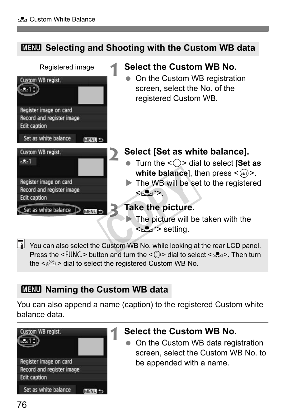 Cop y | Canon EOS 1D User Manual | Page 76 / 276