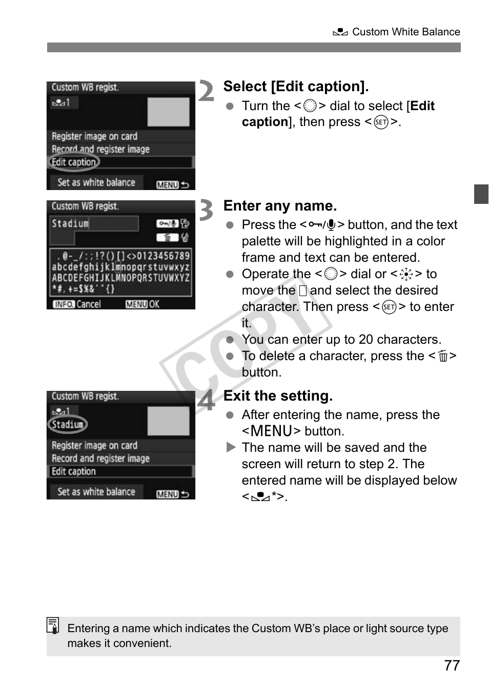 Cop y | Canon EOS 1D User Manual | Page 77 / 276