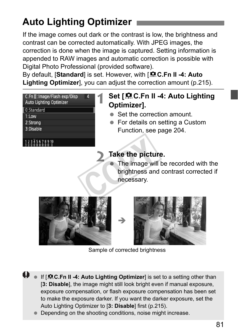 Cop y | Canon EOS 1D User Manual | Page 81 / 276