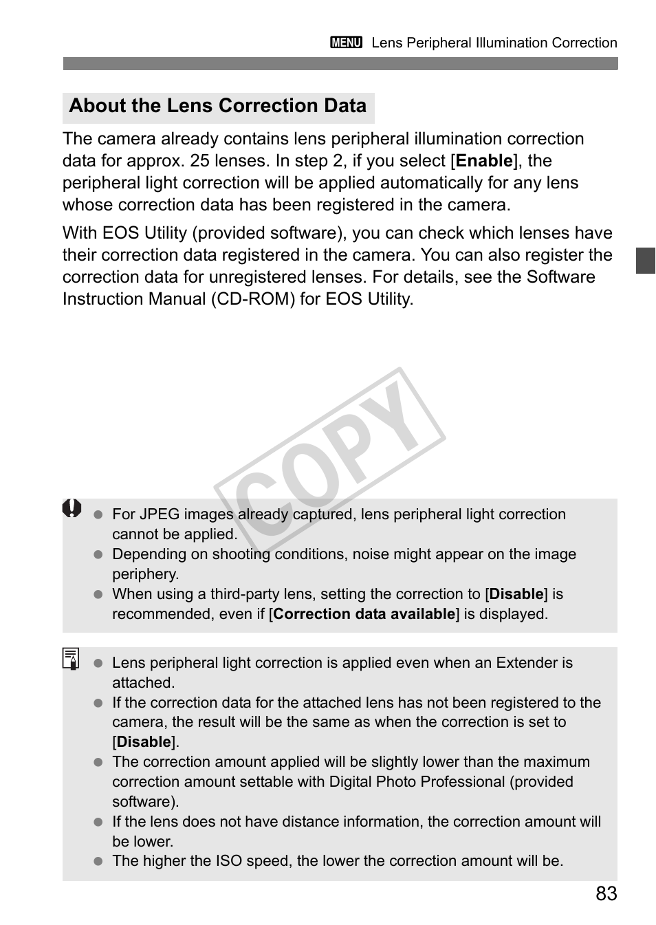 Cop y | Canon EOS 1D User Manual | Page 83 / 276