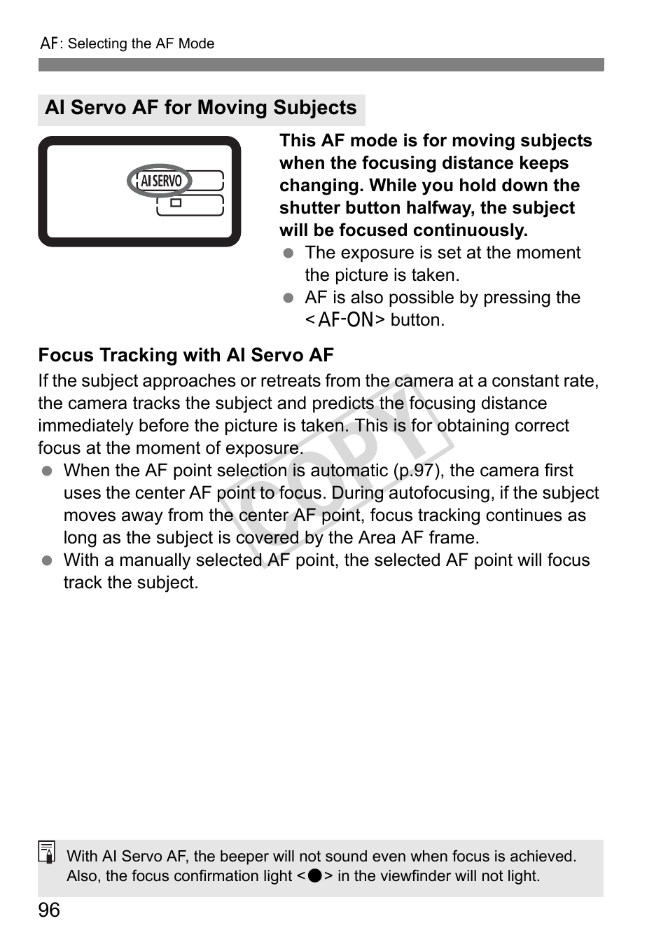 Cop y | Canon EOS 1D User Manual | Page 96 / 276