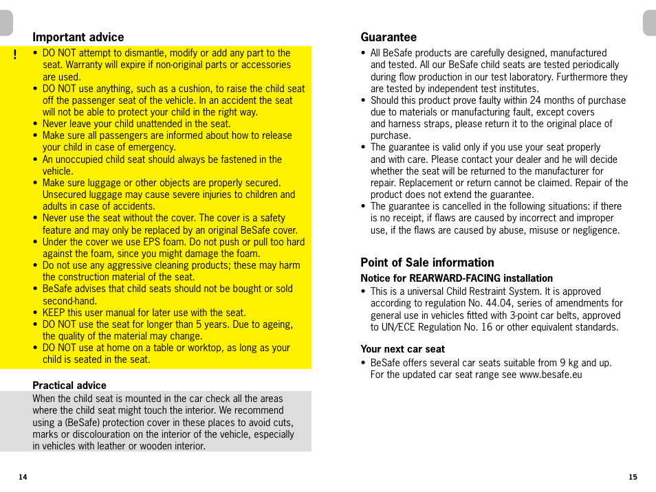 Besafe iZi Sleep User Manual | Page 8 / 9
