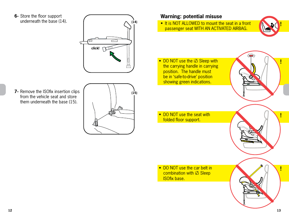 Besafe iZi Sleep ISOfix User Manual | Page 7 / 9