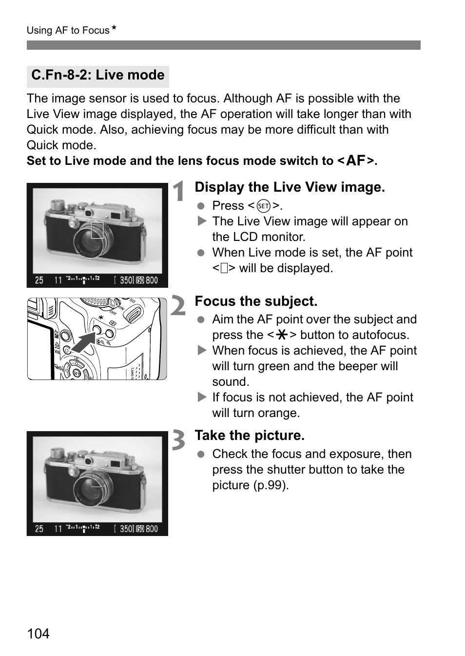 Canon EOS 450D User Manual | Page 104 / 196