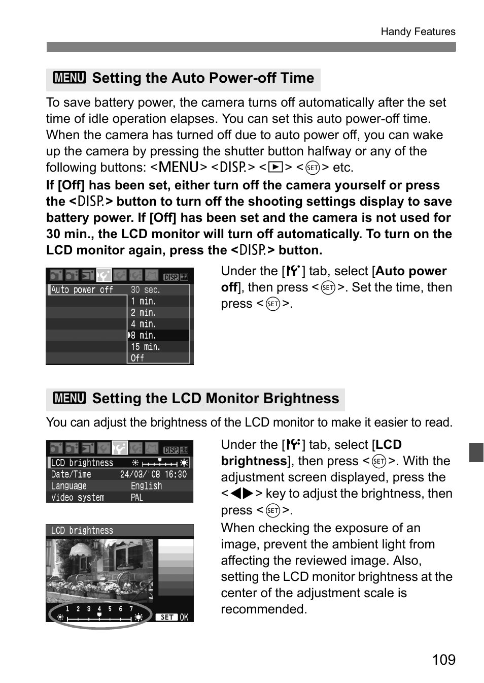 Canon EOS 450D User Manual | Page 109 / 196