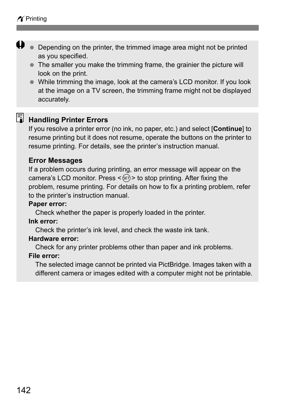 Canon EOS 450D User Manual | Page 142 / 196