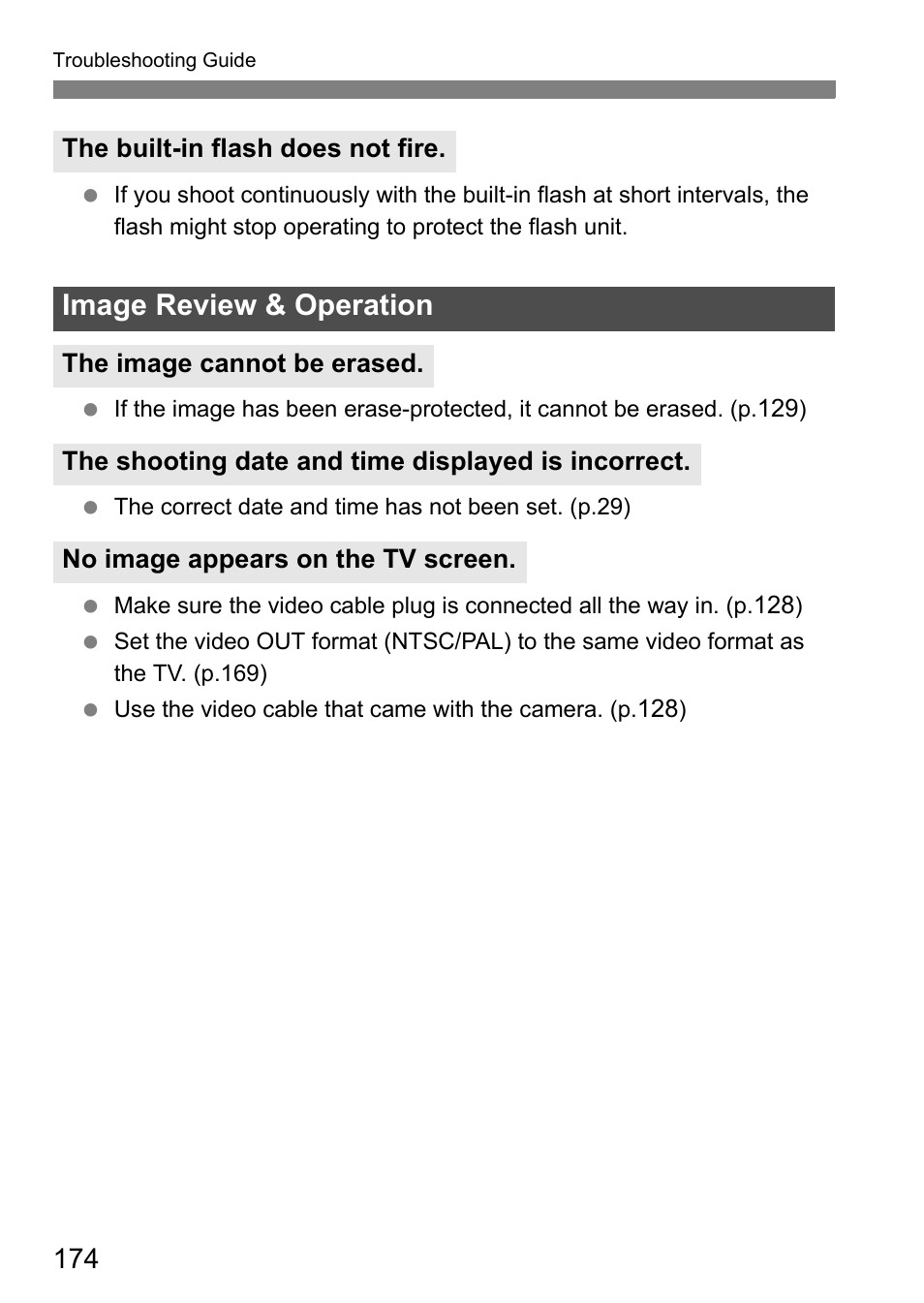 Image review & operation | Canon EOS 450D User Manual | Page 174 / 196