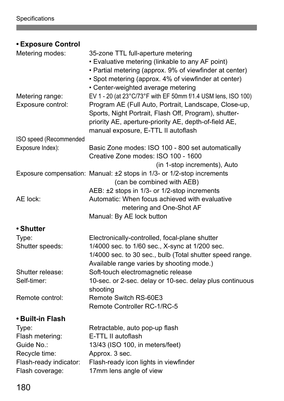 Canon EOS 450D User Manual | Page 180 / 196