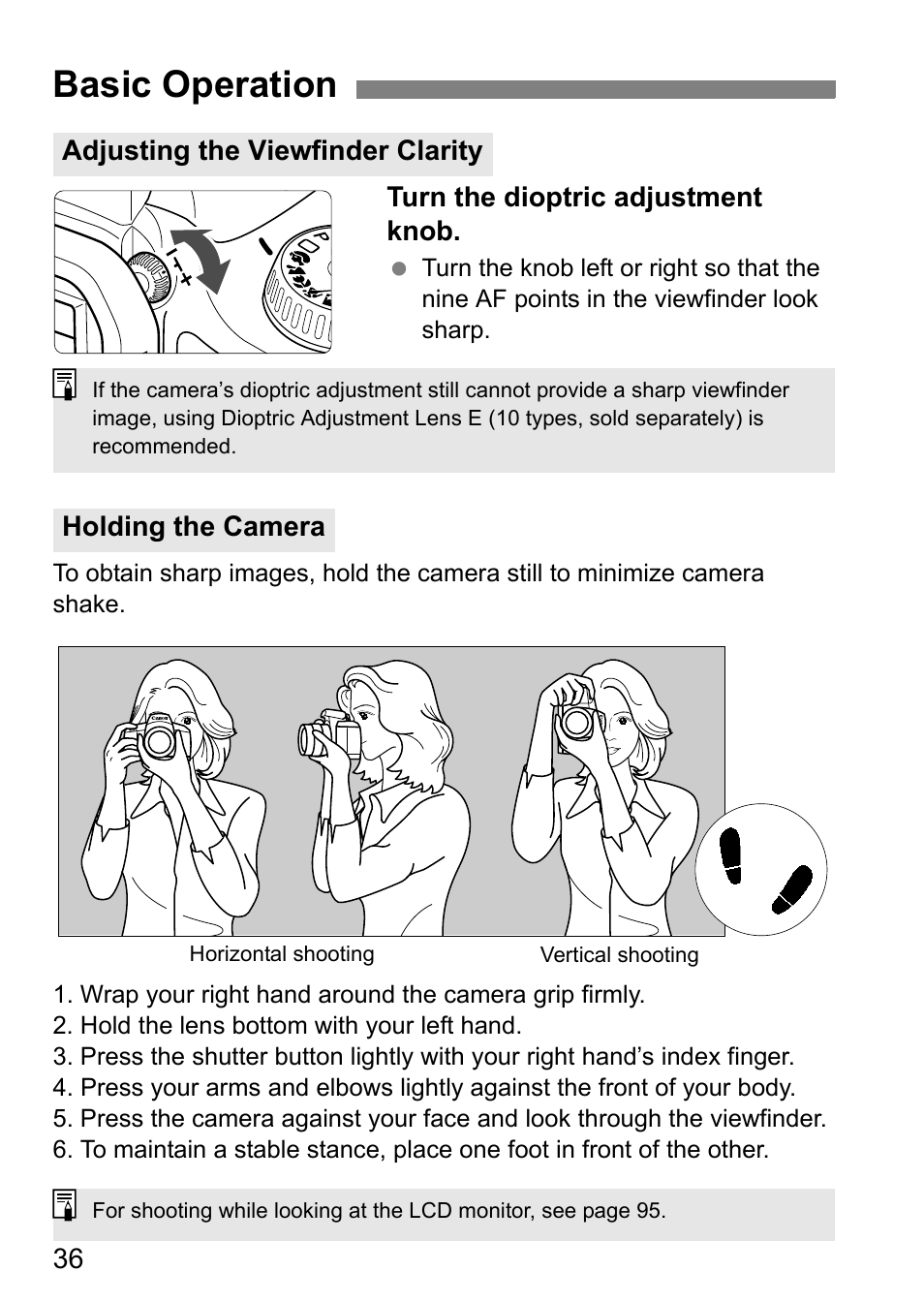 Basic operation | Canon EOS 450D User Manual | Page 36 / 196
