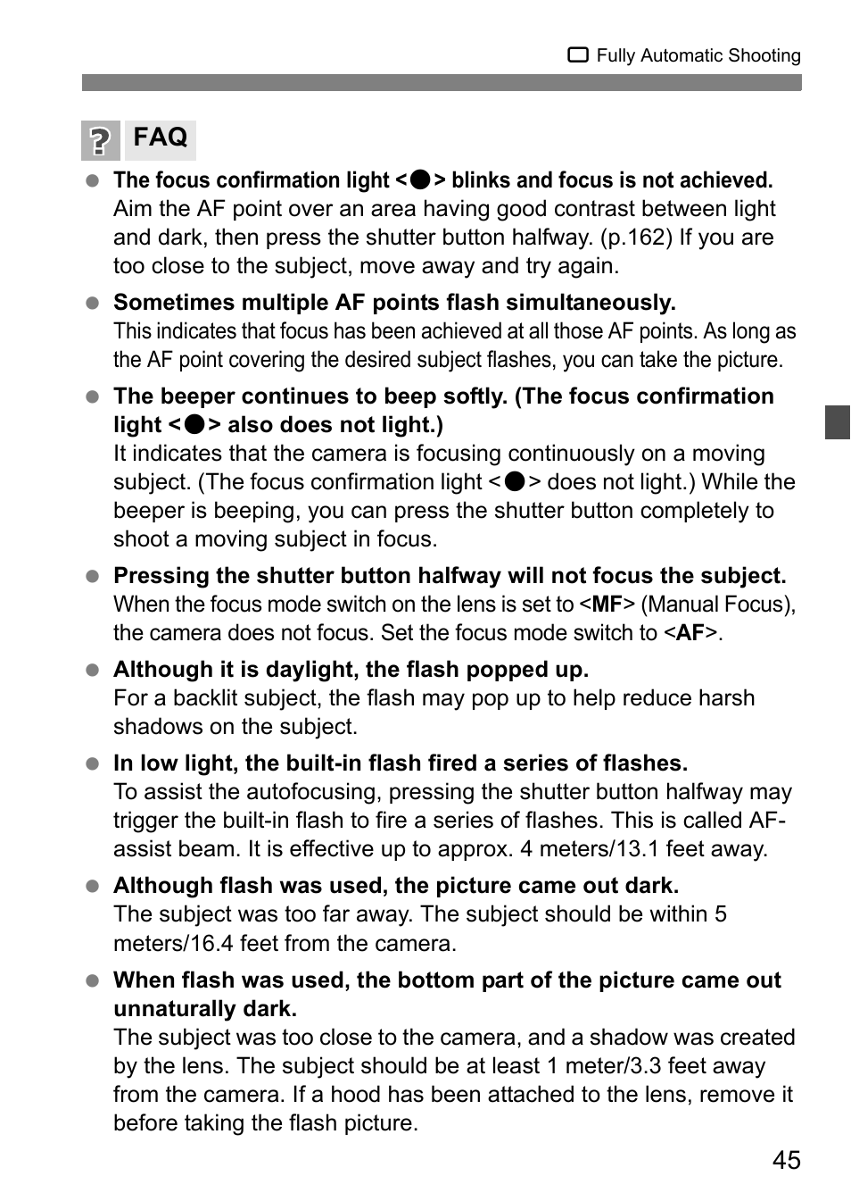 Canon EOS 450D User Manual | Page 45 / 196