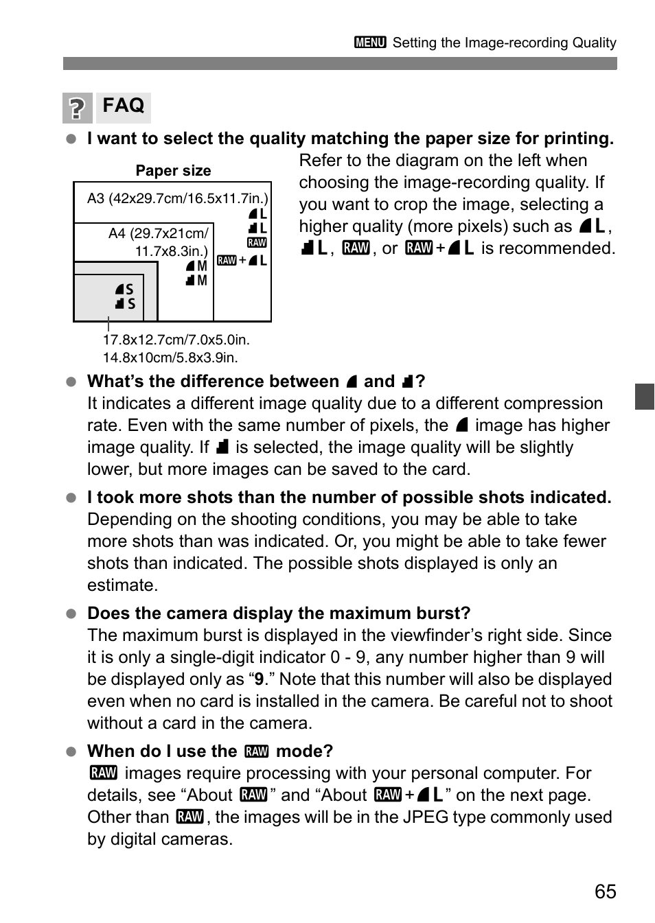 Canon EOS 450D User Manual | Page 65 / 196