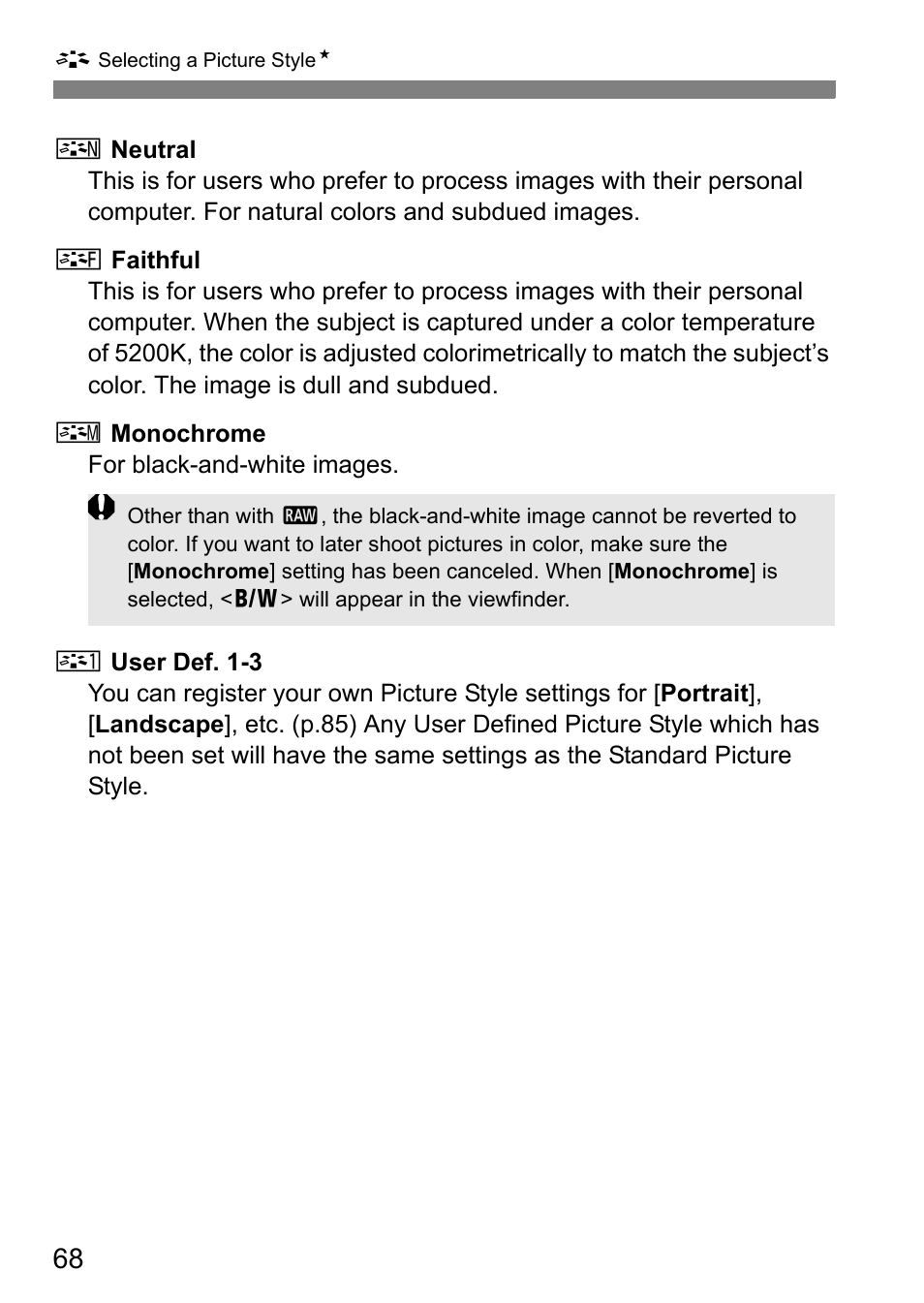 Canon EOS 450D User Manual | Page 68 / 196