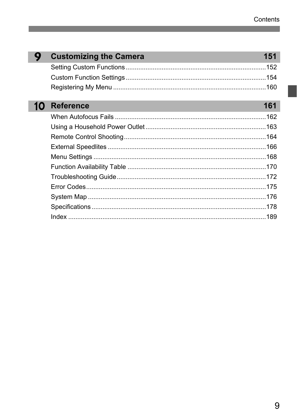 Canon EOS 450D User Manual | Page 9 / 196
