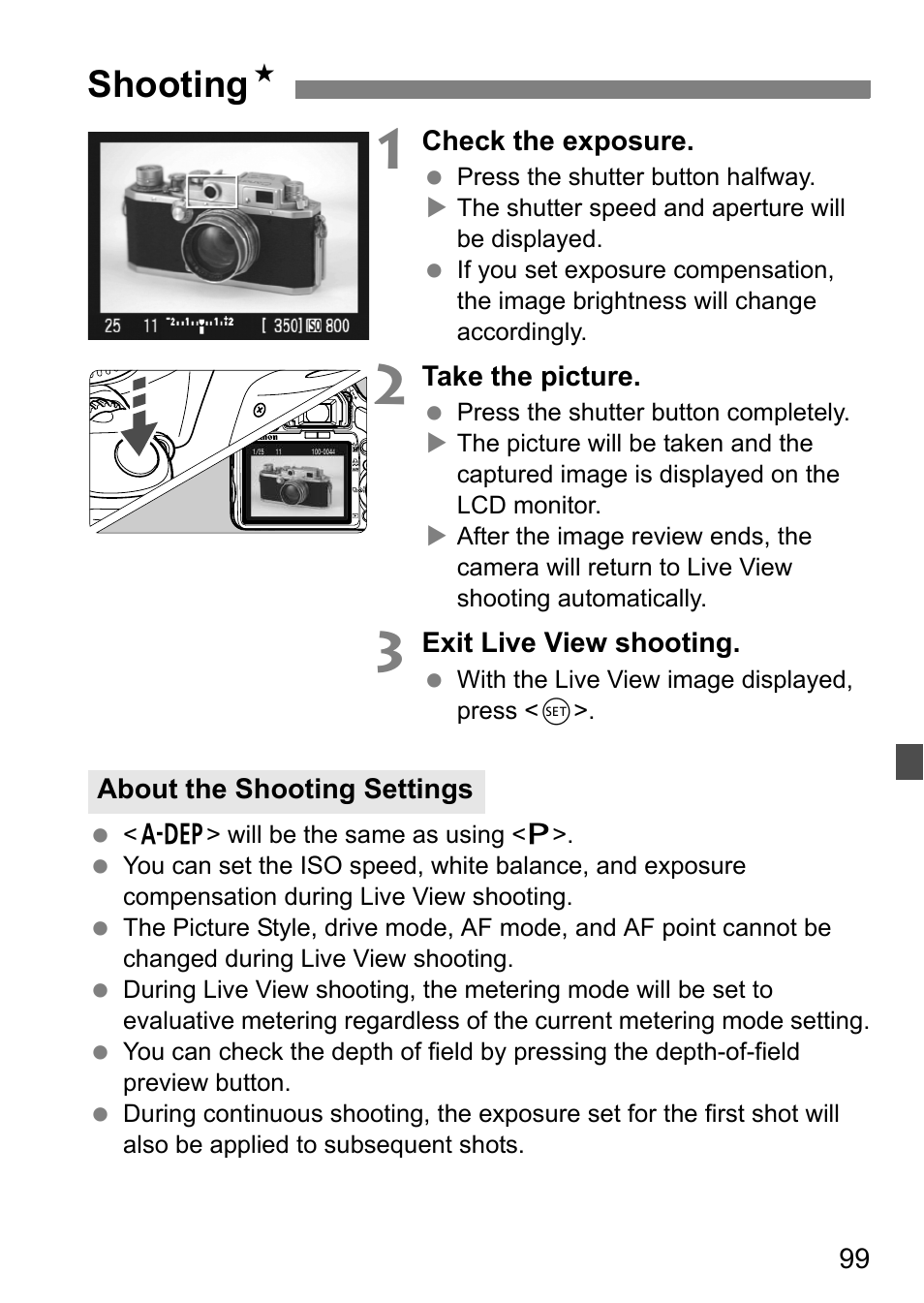 Shooting n | Canon EOS 450D User Manual | Page 99 / 196