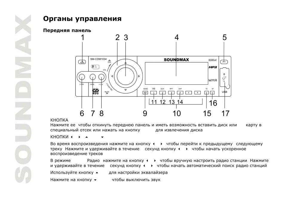 SoundMax SM-CDM1034 User Manual | Page 26 / 39