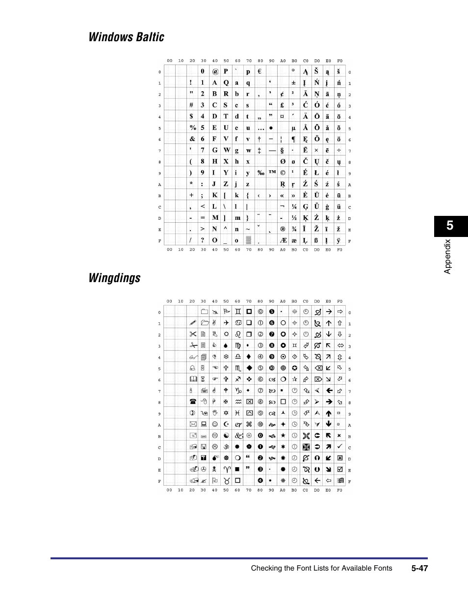 Windows baltic wingdings | Canon imageRUNNER C3100 N User Manual | Page 141 / 158