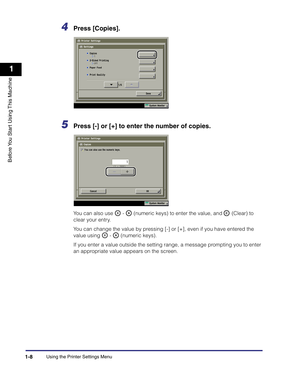 Canon imageRUNNER C3100 N User Manual | Page 24 / 158