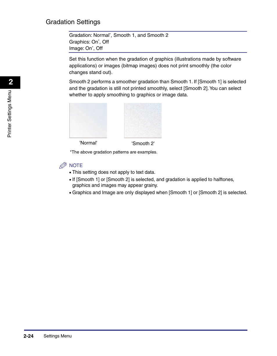 Gradation settings, Gradation settings -24 | Canon imageRUNNER C3100 N User Manual | Page 54 / 158